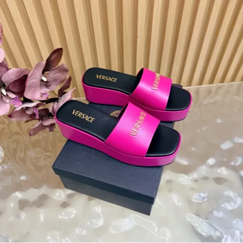 Wholesale Versace Slippers For Women #1433099 $105.00 USD, Wholesale Quality Replica Versace Slippers