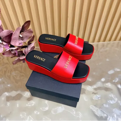 Wholesale Versace Slippers For Women #1433100 $105.00 USD, Wholesale Quality Replica Versace Slippers