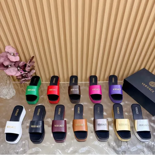 Replica Versace Slippers For Women #1433101 $105.00 USD for Wholesale