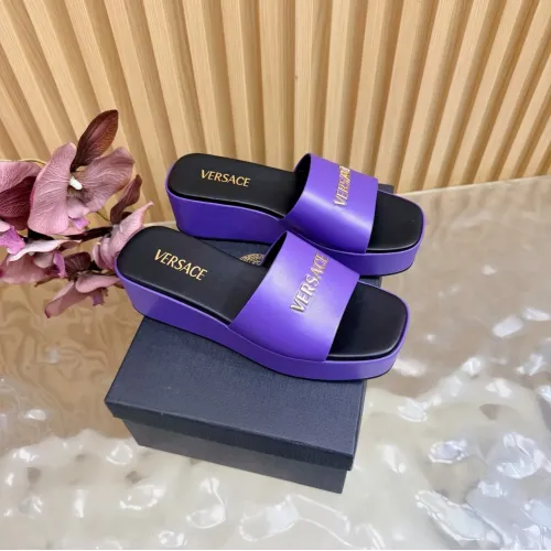 Wholesale Versace Slippers For Women #1433104 $105.00 USD, Wholesale Quality Replica Versace Slippers