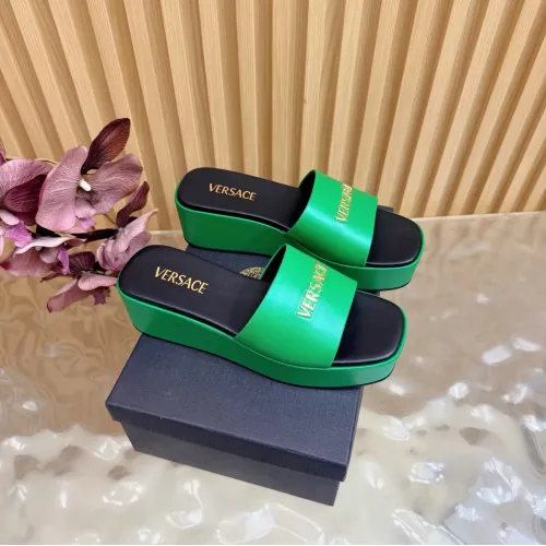 Wholesale Versace Slippers For Women #1433105 $105.00 USD, Wholesale Quality Replica Versace Slippers