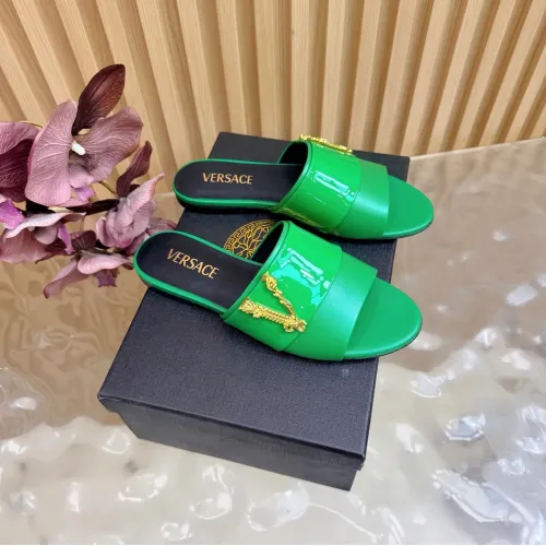 Wholesale Versace Slippers For Women #1433120 $102.00 USD, Wholesale Quality Replica Versace Slippers