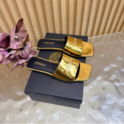 Wholesale Versace Slippers For Women #1433127 $102.00 USD, Wholesale Quality Replica Versace Slippers