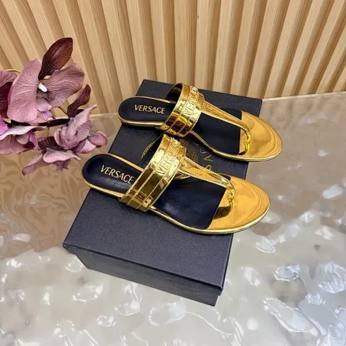 Wholesale Versace Slippers For Women #1433138 $102.00 USD, Wholesale Quality Replica Versace Slippers