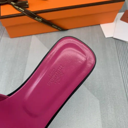 Replica Hermes Slippers For Women #1433198 $92.00 USD for Wholesale