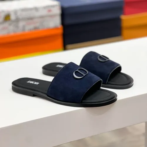 Replica Christian Dior Slippers For Men #1433206 $60.00 USD for Wholesale