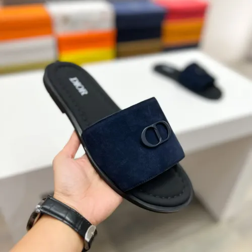 Replica Christian Dior Slippers For Men #1433206 $60.00 USD for Wholesale