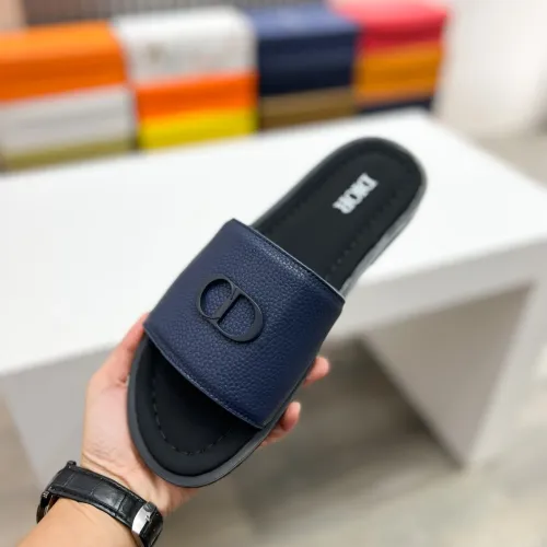Replica Christian Dior Slippers For Men #1433210 $60.00 USD for Wholesale
