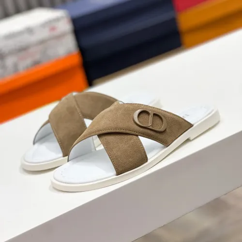 Wholesale Christian Dior Slippers For Men #1433212 $60.00 USD, Wholesale Quality Replica Christian Dior Slippers