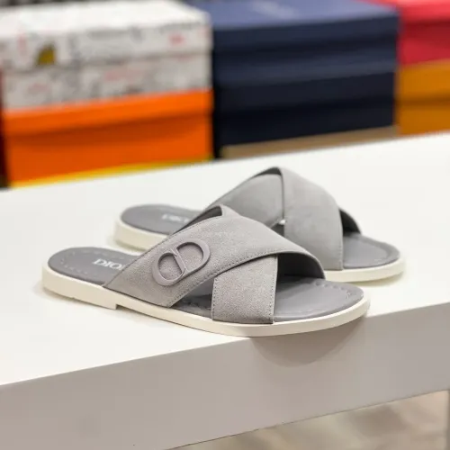 Replica Christian Dior Slippers For Men #1433213 $60.00 USD for Wholesale