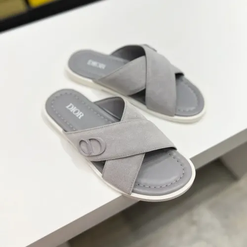 Replica Christian Dior Slippers For Men #1433213 $60.00 USD for Wholesale