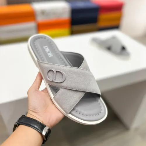 Replica Christian Dior Slippers For Men #1433213 $60.00 USD for Wholesale