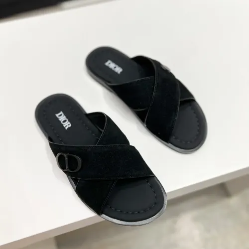 Replica Christian Dior Slippers For Men #1433215 $60.00 USD for Wholesale