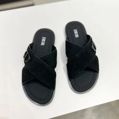 Replica Christian Dior Slippers For Men #1433215 $60.00 USD for Wholesale