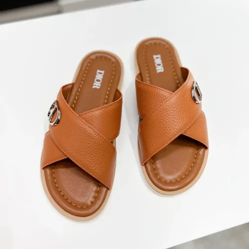 Replica Christian Dior Slippers For Men #1433216 $60.00 USD for Wholesale