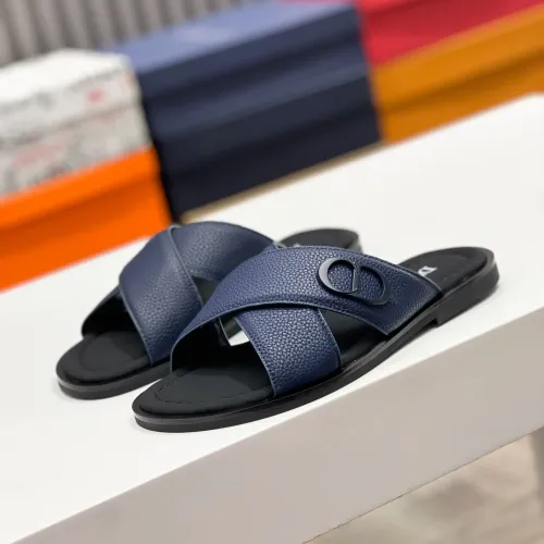 Wholesale Christian Dior Slippers For Men #1433218 $60.00 USD, Wholesale Quality Replica Christian Dior Slippers