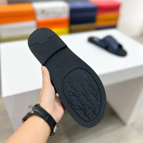 Replica Christian Dior Slippers For Men #1433218 $60.00 USD for Wholesale