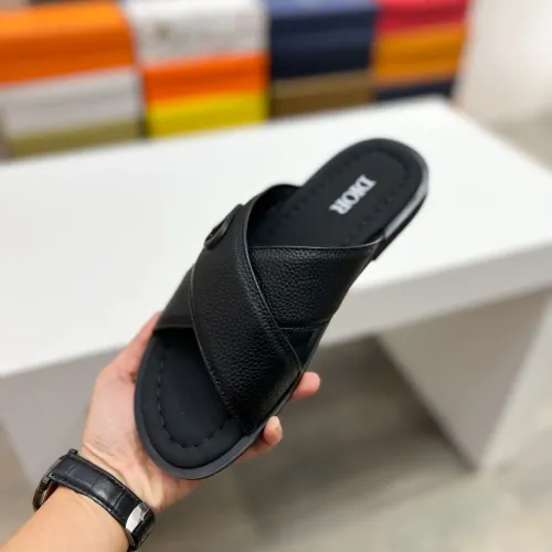 Replica Christian Dior Slippers For Men #1433219 $60.00 USD for Wholesale