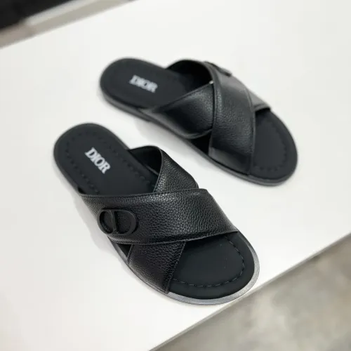 Replica Christian Dior Slippers For Men #1433219 $60.00 USD for Wholesale