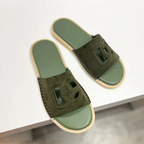 Wholesale Dolce &amp; Gabbana D&amp;G Slippers For Men #1433244 $64.00 USD, Wholesale Quality Replica Dolce &amp; Gabbana D&amp;G Slippers