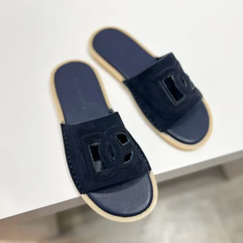 Wholesale Dolce &amp; Gabbana D&amp;G Slippers For Men #1433245 $64.00 USD, Wholesale Quality Replica Dolce &amp; Gabbana D&amp;G Slippers