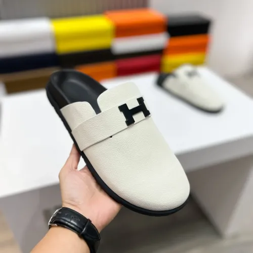 Replica Hermes Slippers For Men #1433260 $72.00 USD for Wholesale