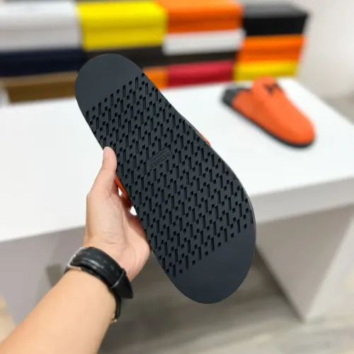 Replica Hermes Slippers For Men #1433261 $72.00 USD for Wholesale