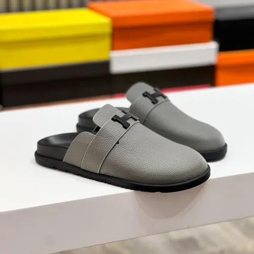 Replica Hermes Slippers For Men #1433262 $72.00 USD for Wholesale