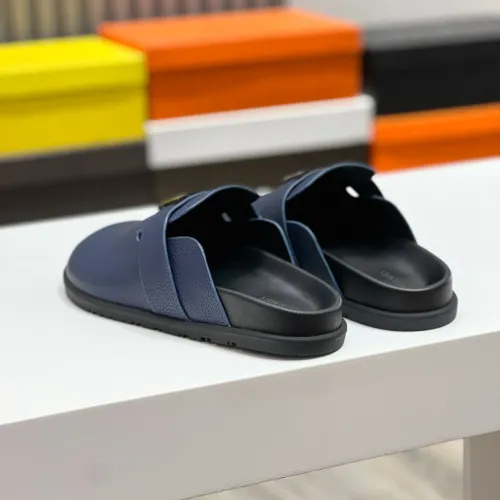 Replica Hermes Slippers For Men #1433263 $72.00 USD for Wholesale