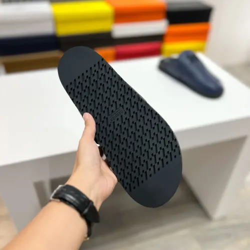 Replica Hermes Slippers For Men #1433263 $72.00 USD for Wholesale