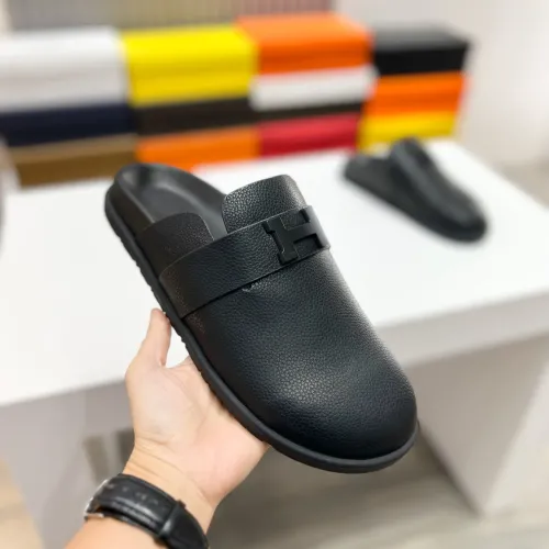Replica Hermes Slippers For Men #1433264 $72.00 USD for Wholesale