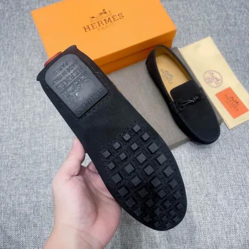 Replica Hermes Leather Shoes For Men #1433300 $85.00 USD for Wholesale