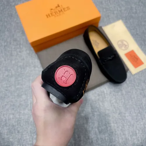 Replica Hermes Leather Shoes For Men #1433300 $85.00 USD for Wholesale