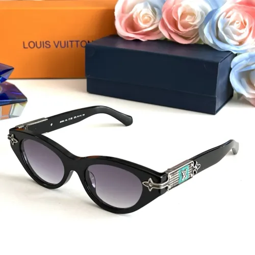 Wholesale Louis Vuitton AAA Quality Sunglasses #1433318 $80.00 USD, Wholesale Quality Replica Louis Vuitton AAA Quality Sunglasses