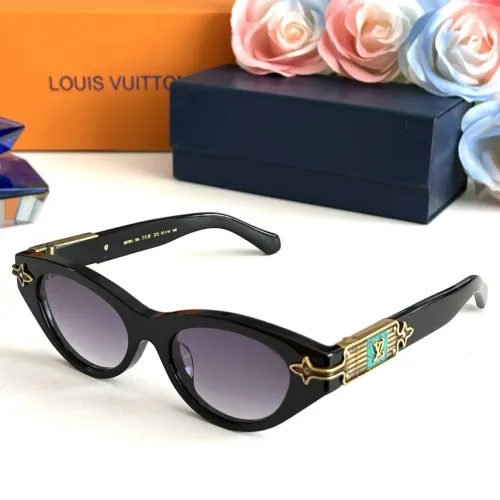 Wholesale Louis Vuitton AAA Quality Sunglasses #1433319 $80.00 USD, Wholesale Quality Replica Louis Vuitton AAA Quality Sunglasses