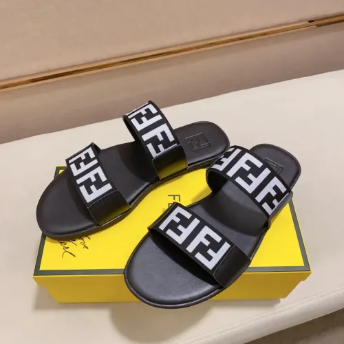 Wholesale Fendi Slippers For Men #1433320 $45.00 USD, Wholesale Quality Replica Fendi Slippers