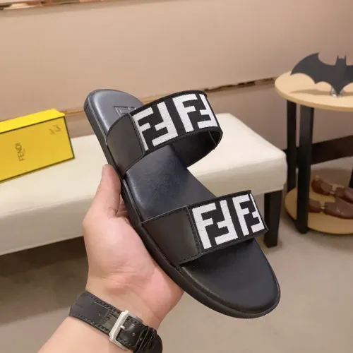 Replica Fendi Slippers For Men #1433320 $45.00 USD for Wholesale