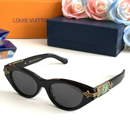 Wholesale Louis Vuitton AAA Quality Sunglasses #1433322 $80.00 USD, Wholesale Quality Replica Louis Vuitton AAA Quality Sunglasses