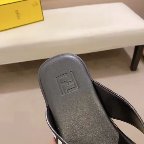Replica Fendi Slippers For Men #1433323 $45.00 USD for Wholesale