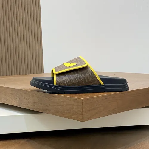 Replica Fendi Slippers For Men #1433354 $60.00 USD for Wholesale