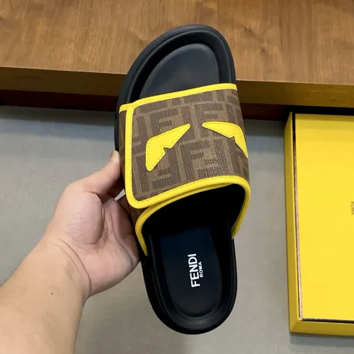 Replica Fendi Slippers For Men #1433354 $60.00 USD for Wholesale