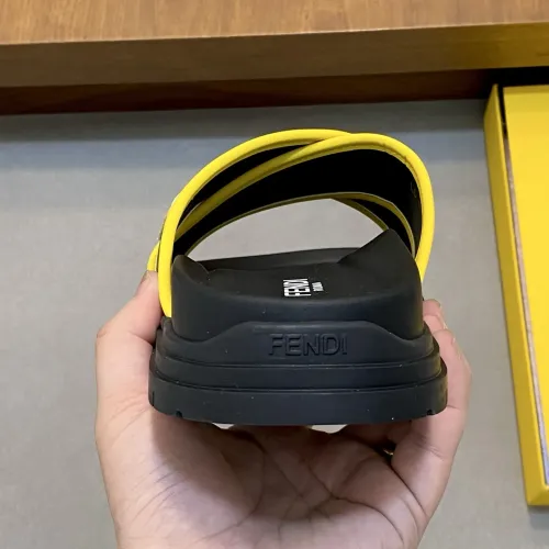Replica Fendi Slippers For Men #1433356 $60.00 USD for Wholesale