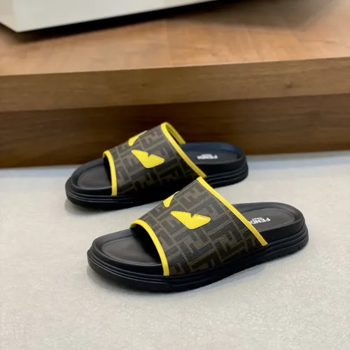 Wholesale Fendi Slippers For Men #1433357 $60.00 USD, Wholesale Quality Replica Fendi Slippers