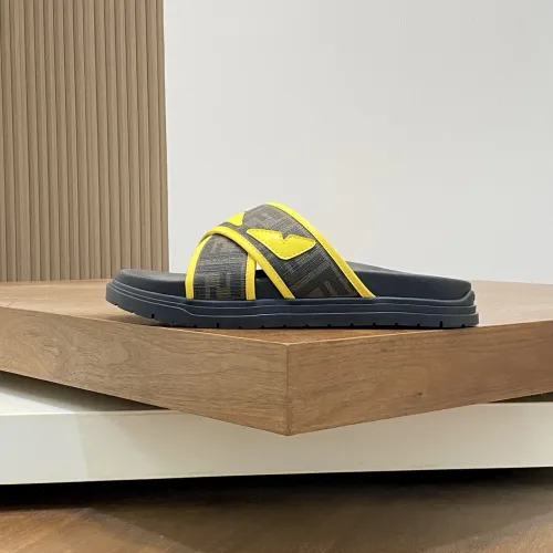 Replica Fendi Slippers For Men #1433359 $60.00 USD for Wholesale
