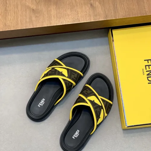 Replica Fendi Slippers For Men #1433359 $60.00 USD for Wholesale