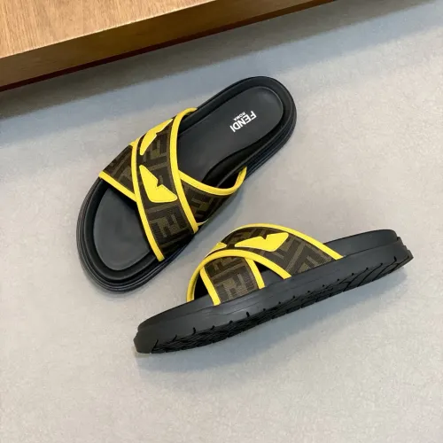 Replica Fendi Slippers For Men #1433359 $60.00 USD for Wholesale