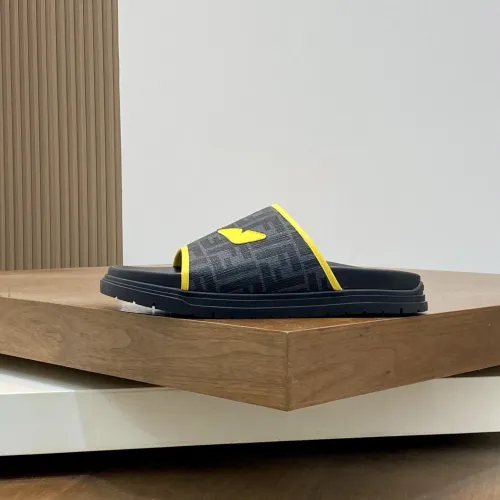Replica Fendi Slippers For Men #1433360 $60.00 USD for Wholesale