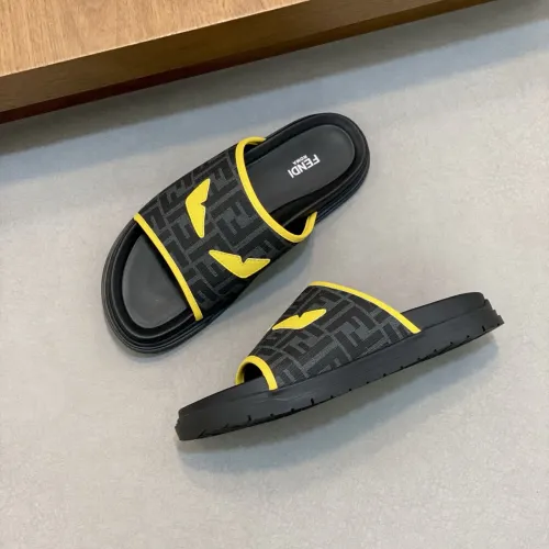 Replica Fendi Slippers For Men #1433360 $60.00 USD for Wholesale