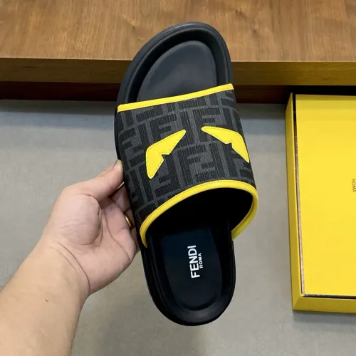 Replica Fendi Slippers For Men #1433360 $60.00 USD for Wholesale