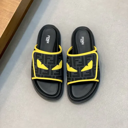 Replica Fendi Slippers For Men #1433361 $60.00 USD for Wholesale